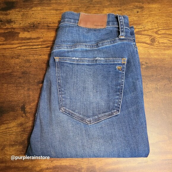 Madewell Jeans Size 28 Skinny 10" High Rise Tummy Control H6319 Rosecliff Wash - Picture 3 of 13